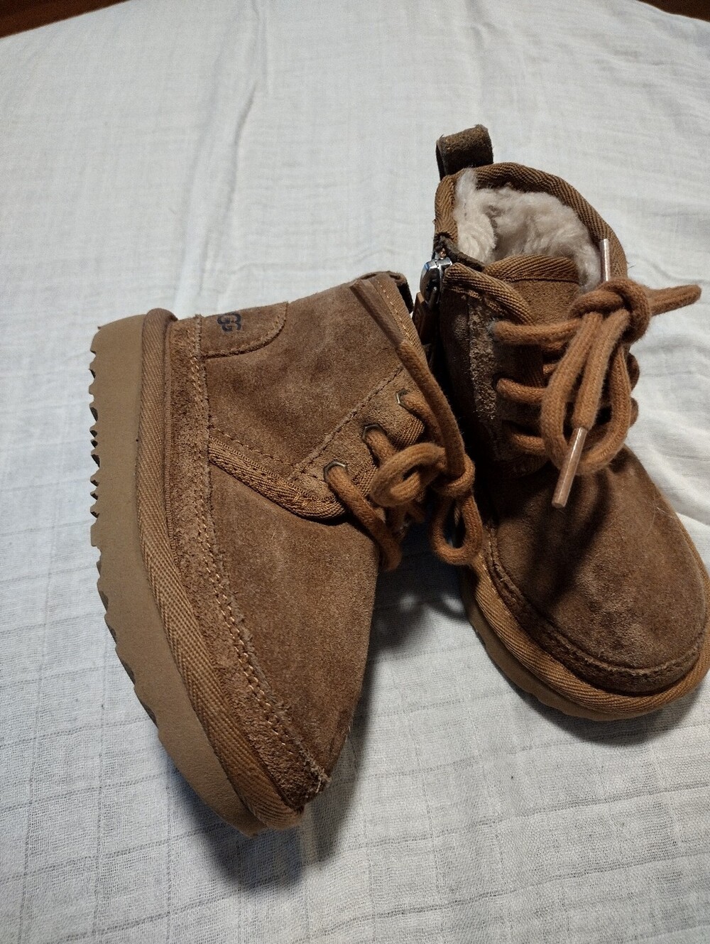 Ugg Tan Lace Up Boots Toddler Baby 7
